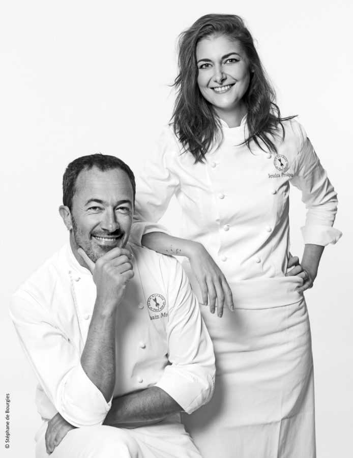  Шеф-повар ресторана Alain Ducasse au Plaza Athénée Ромен Медер и Джессика Преальпато